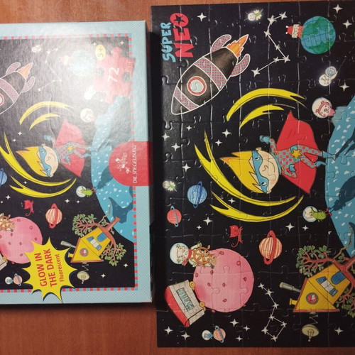 Super Neo puzzle 72 pieces like new, glow in the dark, German made
