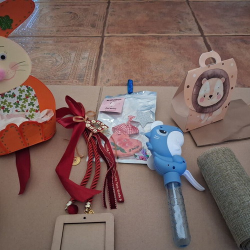 Craft supplies set for gift making and crafts