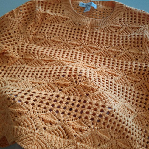 Amisu knitted blouse like new, orange, size S