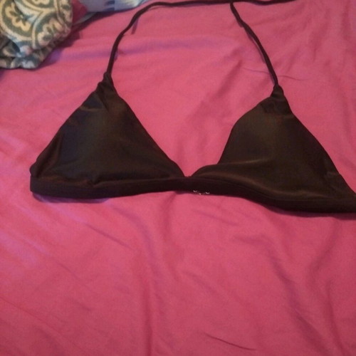 Achilleas Accessories triangle bikini top new, size L, black