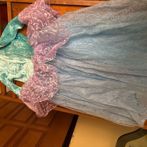 Princess kids dress like new, blue multicolor, size S