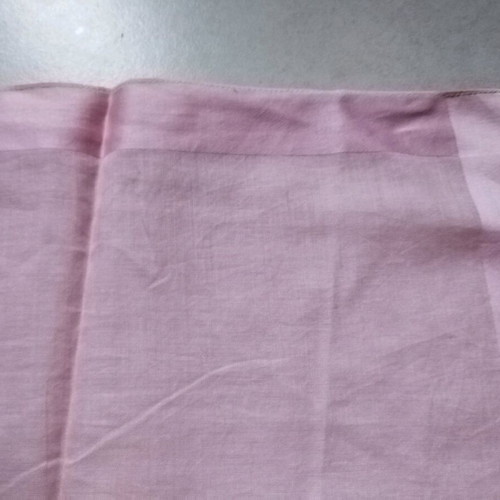 Pocket handkerchief for suit pink used, thin fabric