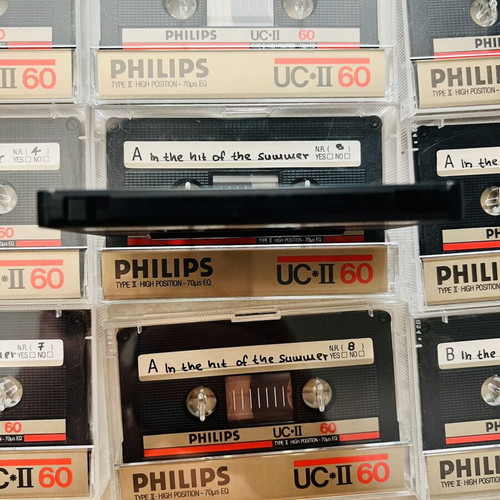Philips UC*II chrome cassette tapes used, pack of 10