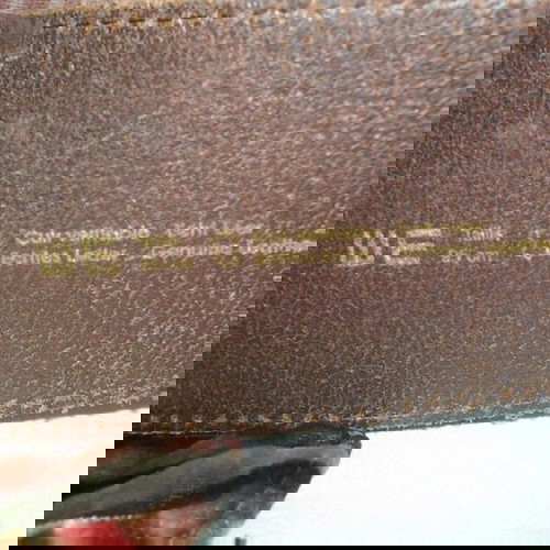 Βιντάζ ζώνη WE από γνήσιο δέρμα, σαν καινούργια, καφέ