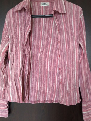 GinaBenotti women's shirt like new, size M, pink and white