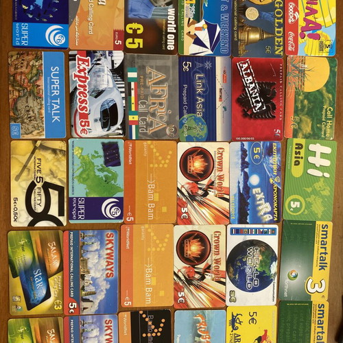 Phone cards like new, set of 30 different