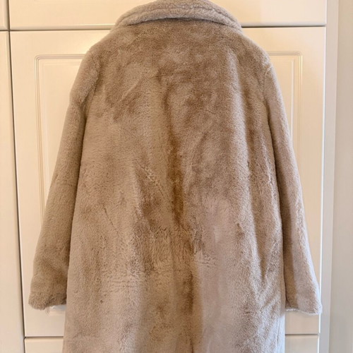 Synthetic fur beige M/L like new