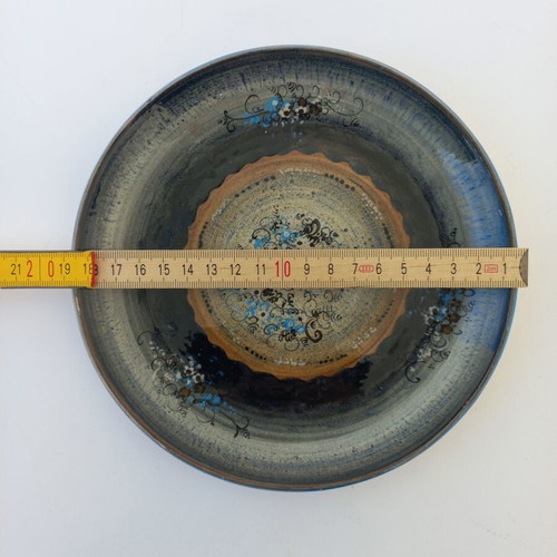 Vintage handmade decorative ceramic plate like new