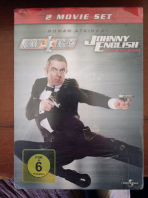 Johnny English 1 & 2 DVD νέο σετ 2 δίσκων, κωμωδία με υπότιτλους