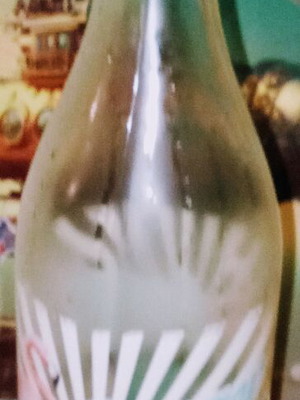 Cerve 2019 water bottle used, glass 1000ml