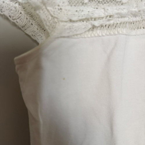 H&M lace blouse size M used, white
