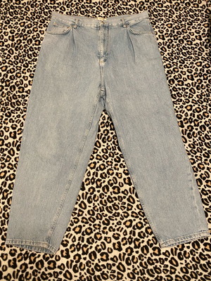 Balloon jeans Pull & Bear turquoise size L like new