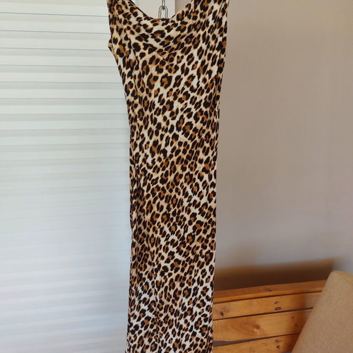 Mango leopard print dress, size S