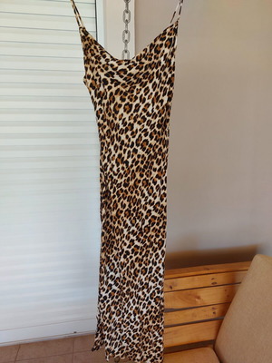 Mango leopard print dress, size S