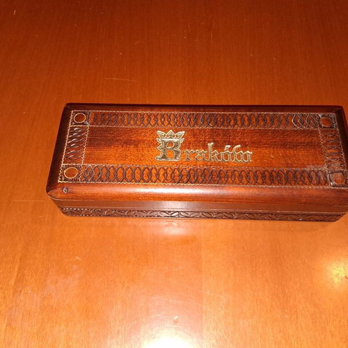Carved wooden jewelry box new