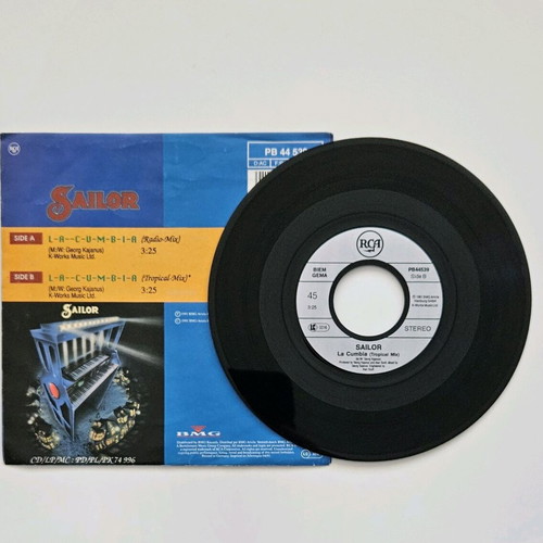 Sailor La Cumbia 7" vinyl single like new, first release 1991