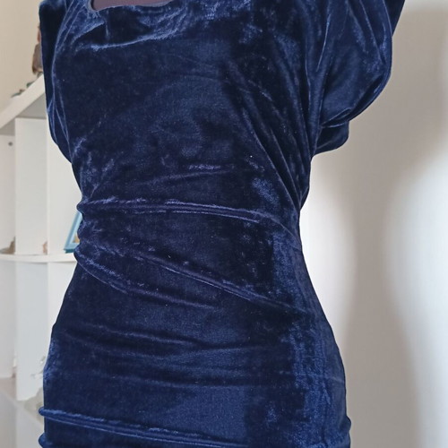 Velvet evening dress Zara new, blue -  18,00 - Vendora.cy