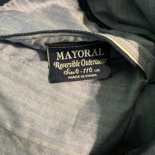Mayoral Reversible Jacket like new, 116 cm
