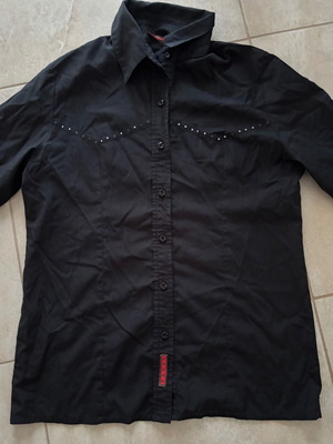 Prada women's shirt used, black, missing some strass