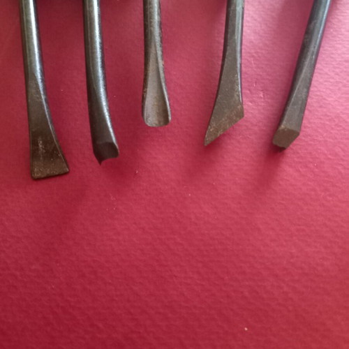 Wood carving chisels Topman used, Japan