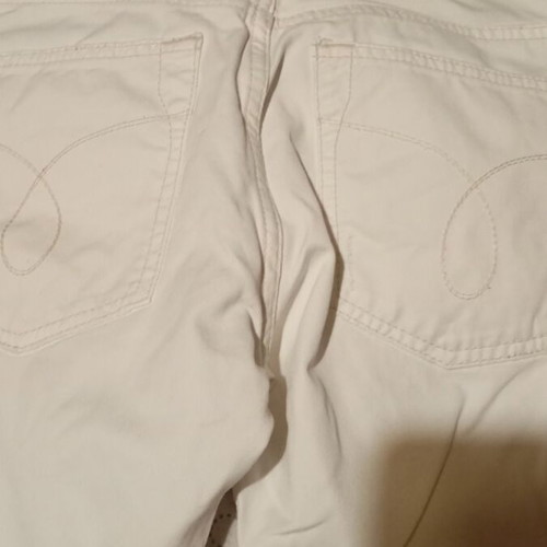 Calvin Klein Jeans white, like new men's pants S M 4XL