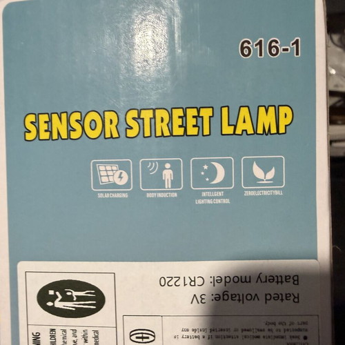Solar LED light with motion sensor and remote control