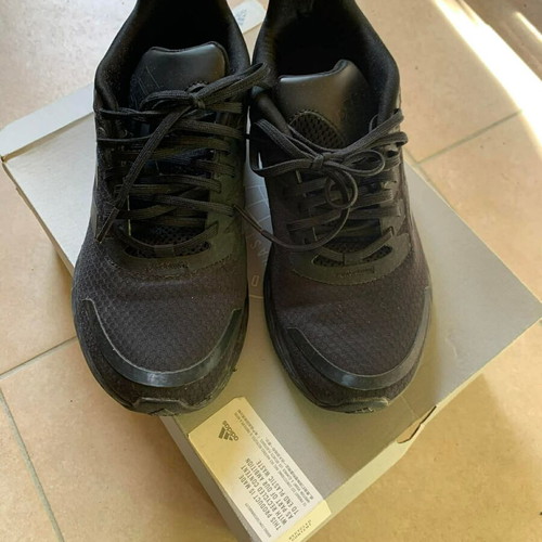 Adidas Duramo SL sneakers size 39 1/3 like new, triple black custom Sophie
