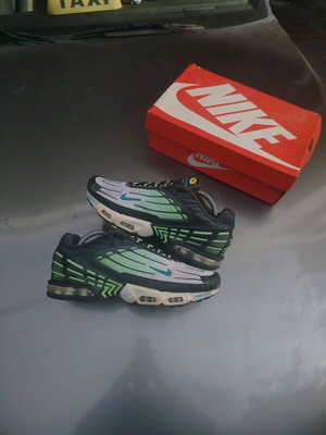 Nike TN used white green sneakers size 44