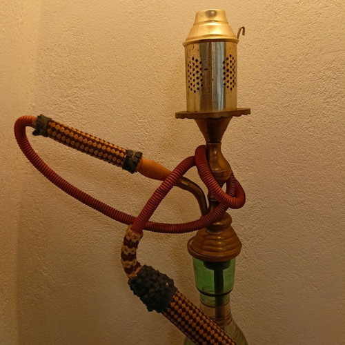 Hookah used with green glass, old style