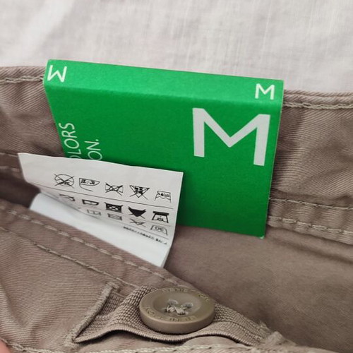 Benetton Boys' Pants size 128 cm new, beige for 7-8 years