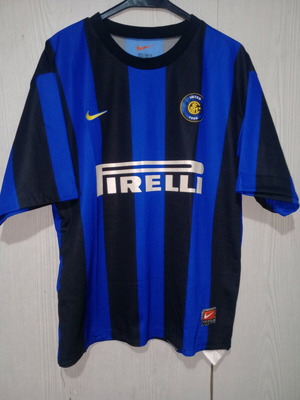 Inter football jersey refurbished, Nike size Large