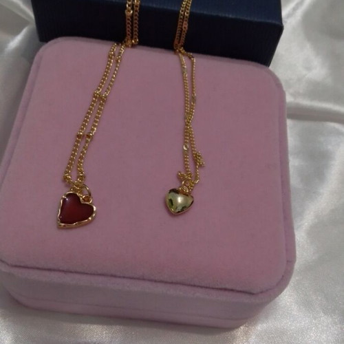 Two stainless steel heart necklaces new in gift boxes