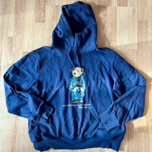 Polo Ralph Lauren Hoodie Navy Blue Used Medium
