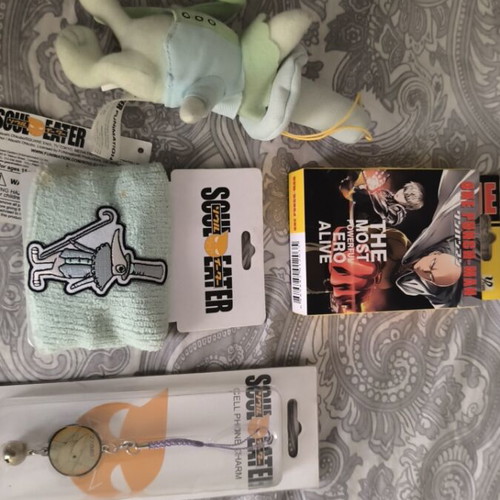 One Punch Man and Soul Eater manga toys new