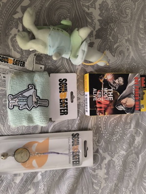 One Punch Man and Soul Eater manga toys new