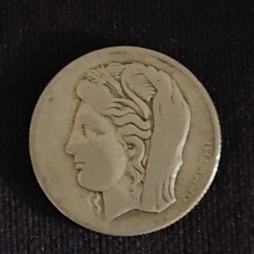 Silver Coins from Greece 1930 used, 20 and 10 Drachmai