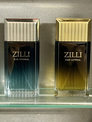 ZILLI ανδρικά αρώματα Blue Titanium και Cuir Imperial