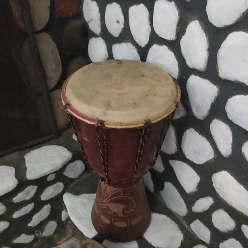 Djembe drum used, 30 years old, from Dakar
