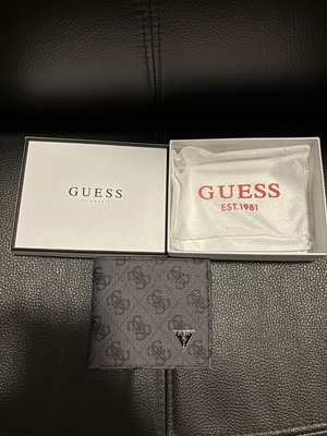 Guess men's wallet like new, black and grey