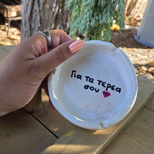 Handmade ashtray