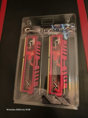 GSkill Ripjaws X DDR3 1600 MHz 16GB (2x8GB) καινούργιες