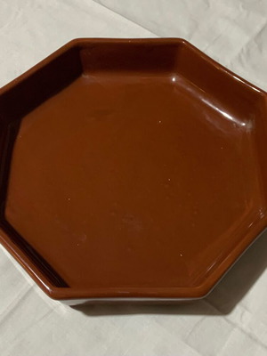 Heat-resistant glazed cookware used 30 cm