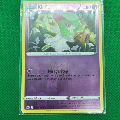 Kirlia 060/198 Reverse Holo 2021 Pokemon Chilling Reign like new