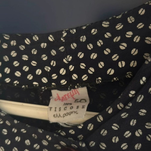 Women's long dress like new, Greek made, black and white, size L