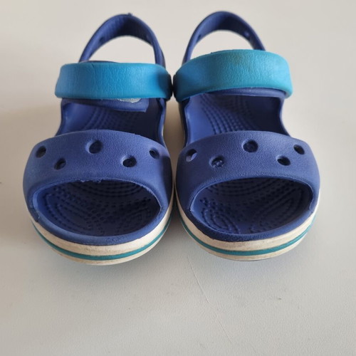 Crocs children's sandals used, blue size C6
