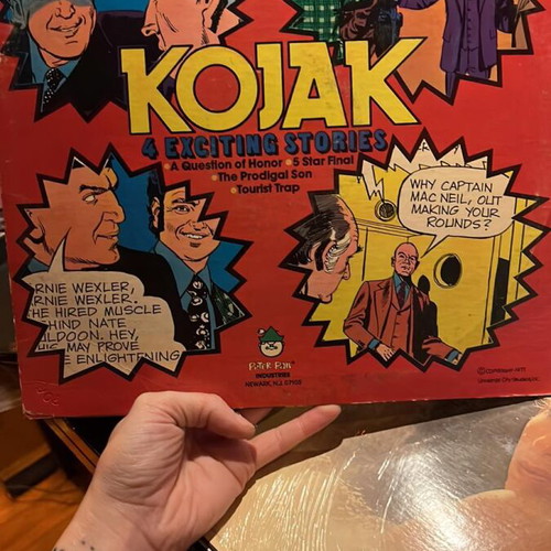 Kojak LP used, dramatized detective stories audio drama