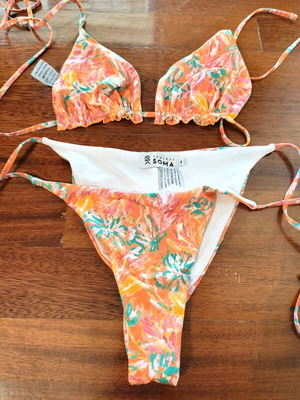 Project Soma bikini swimsuit new, multicolor floral