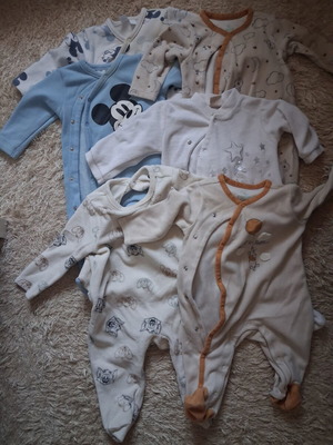 Baby pajamas fleece 3-6 months used, pack of 11