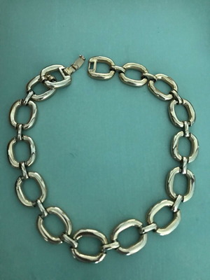 Κολιέ επίχρυσο vintage με ασορτί σκουλαρίκια σαν καινούργιο