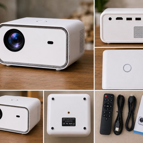 Ritanxi CY900 Full HD 1080P Projector with 4K Support and WiFi Bluetooth